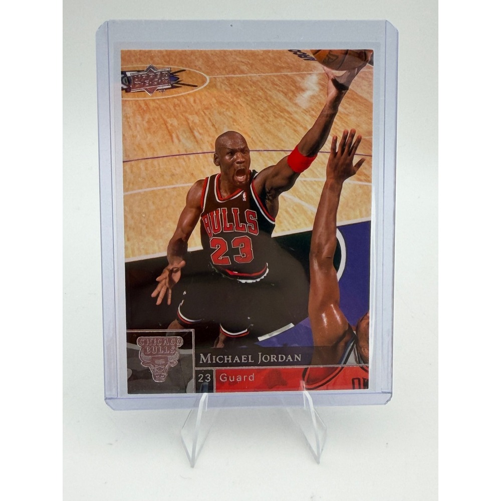 Michael Jordan 2009-10 Upper Deck Basketball Card 23 Chicago Bulls Guard NM